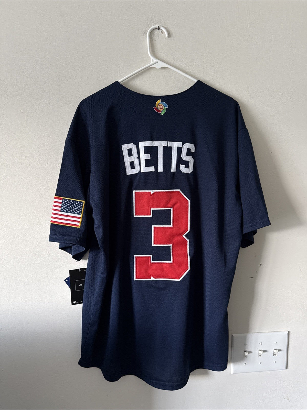 Men’s Nike MOOKIE BETTS #3 Team USA World Baseball Classic Jersey Sz L NWT RARE