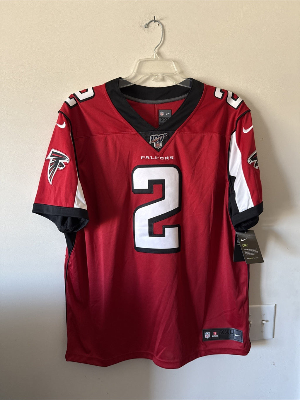 Men's Nike Matt Ryan #2 Atlanta Falcons Vapor Lmtd 100 Jersey Sz 2XL - NWT RARE
