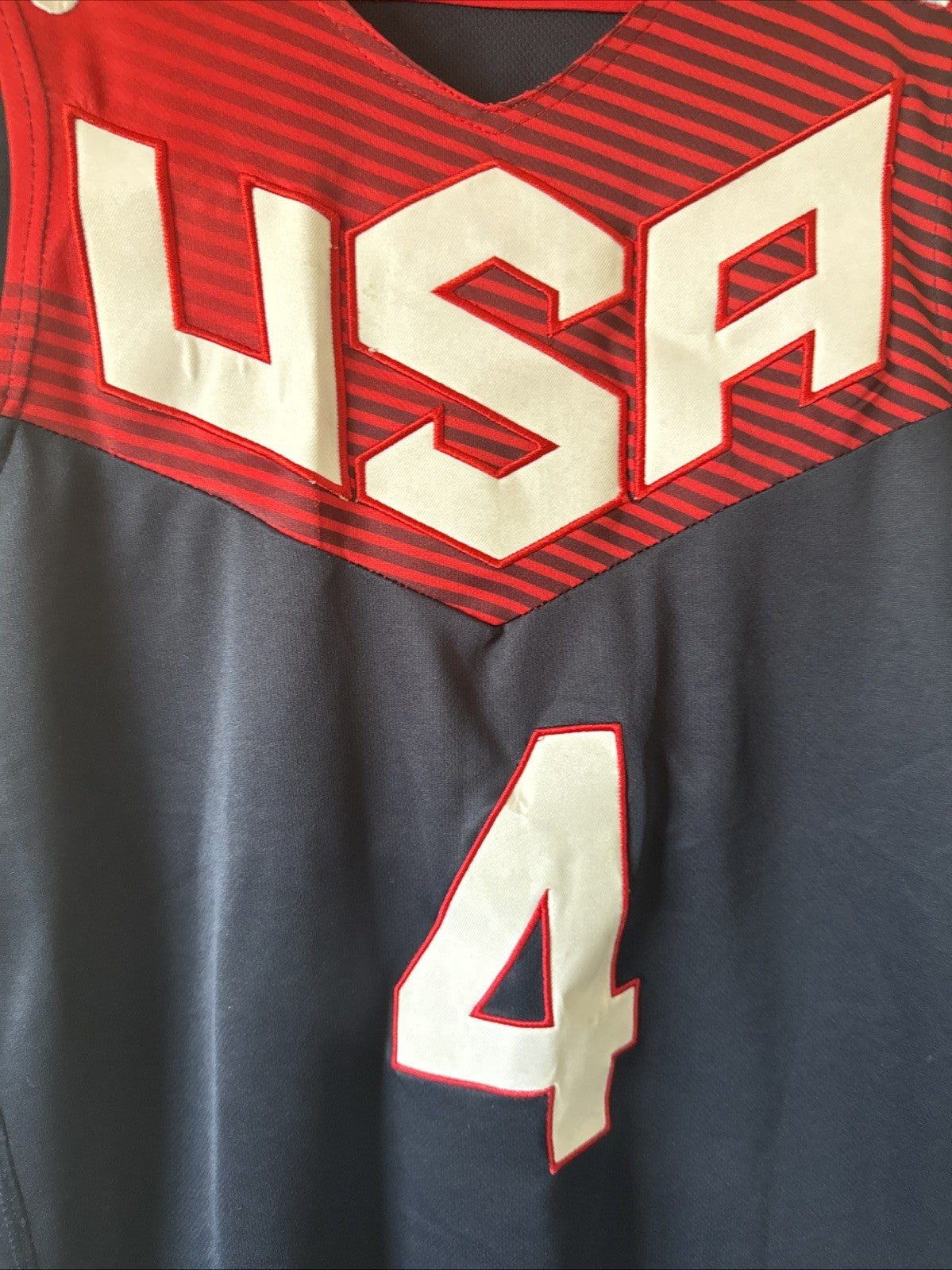 Men’s Nike Stephen Curry #4 Team USA 2014 Olympics FIBA Jersey Sz S - Blue RARE