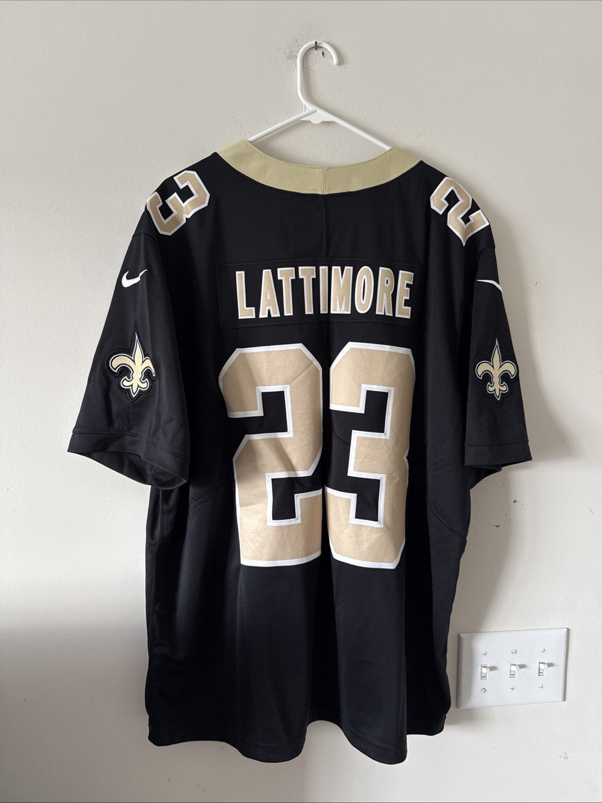 Men’s Nike Marshon Lattimore #23 NO Saints Vapor Limited NFL Jersey Sz 2XL RARE