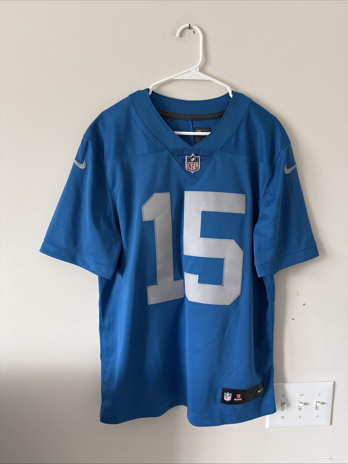 Men’s Nike Golden Tate #15 Detroit Lions Vapor Lmtd Alt Jersey Sz M - Blue RARE