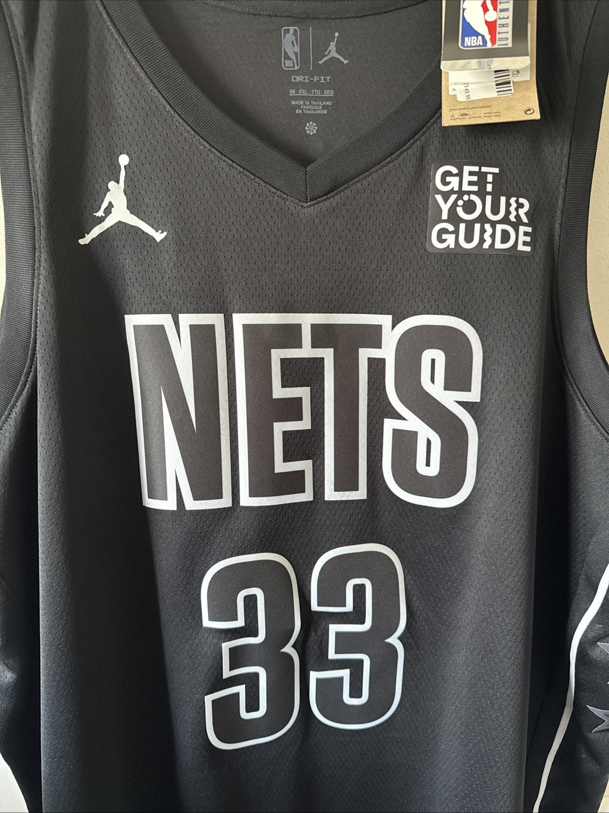 Men’s Jordan Nic Claxton #33 Brooklyn Nets Swingman NBA Jersey Sz 56 - NWT RARE