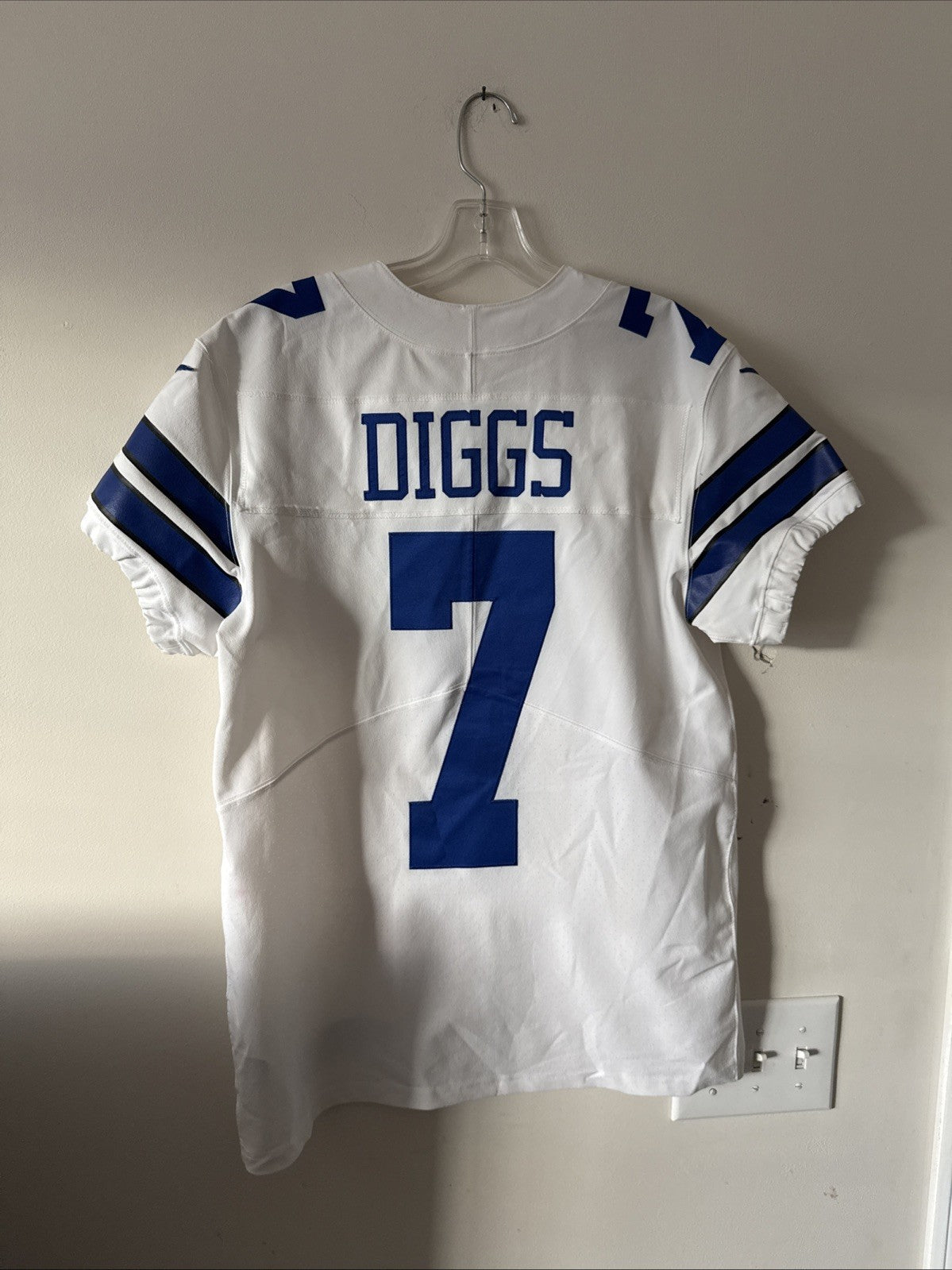 Men’s Nike Dallas Cowboys Trevon Diggs #7 Jersey Vapor Elite Sz 40 - White RARE