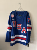 Men’s Nike Brady Tkachuk #7 Team USA 2026 Winter Olympics Jersey Size S NWT RARE