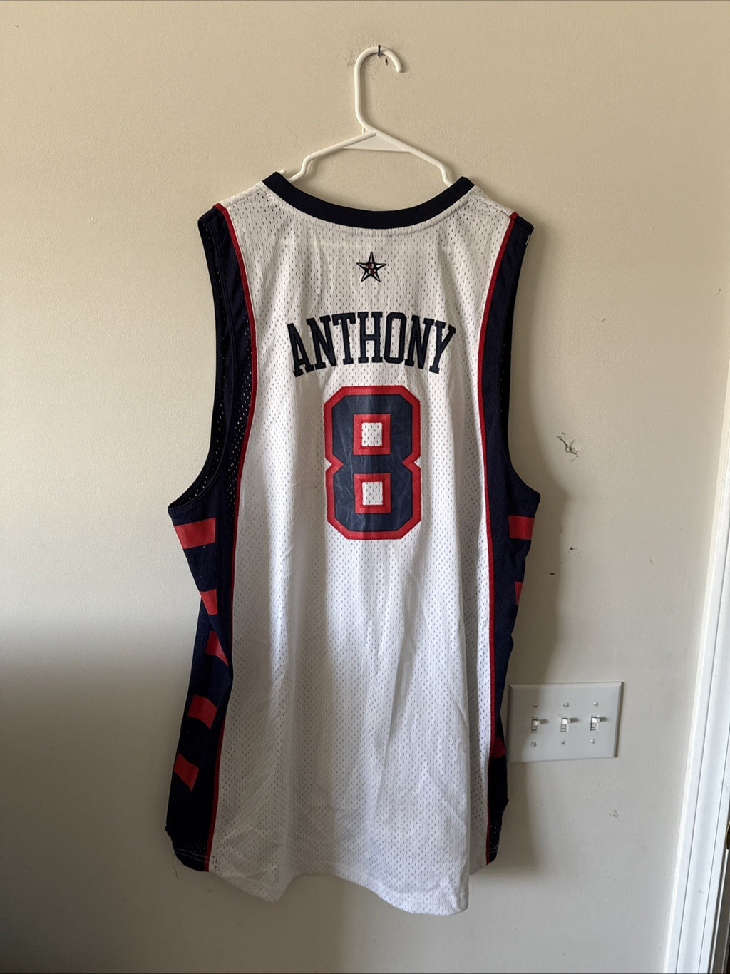 Men’s Reebok Carmelo Anthony #8 Team USA 2004 Olympics Jersey Sz 2XL - NWT RARE