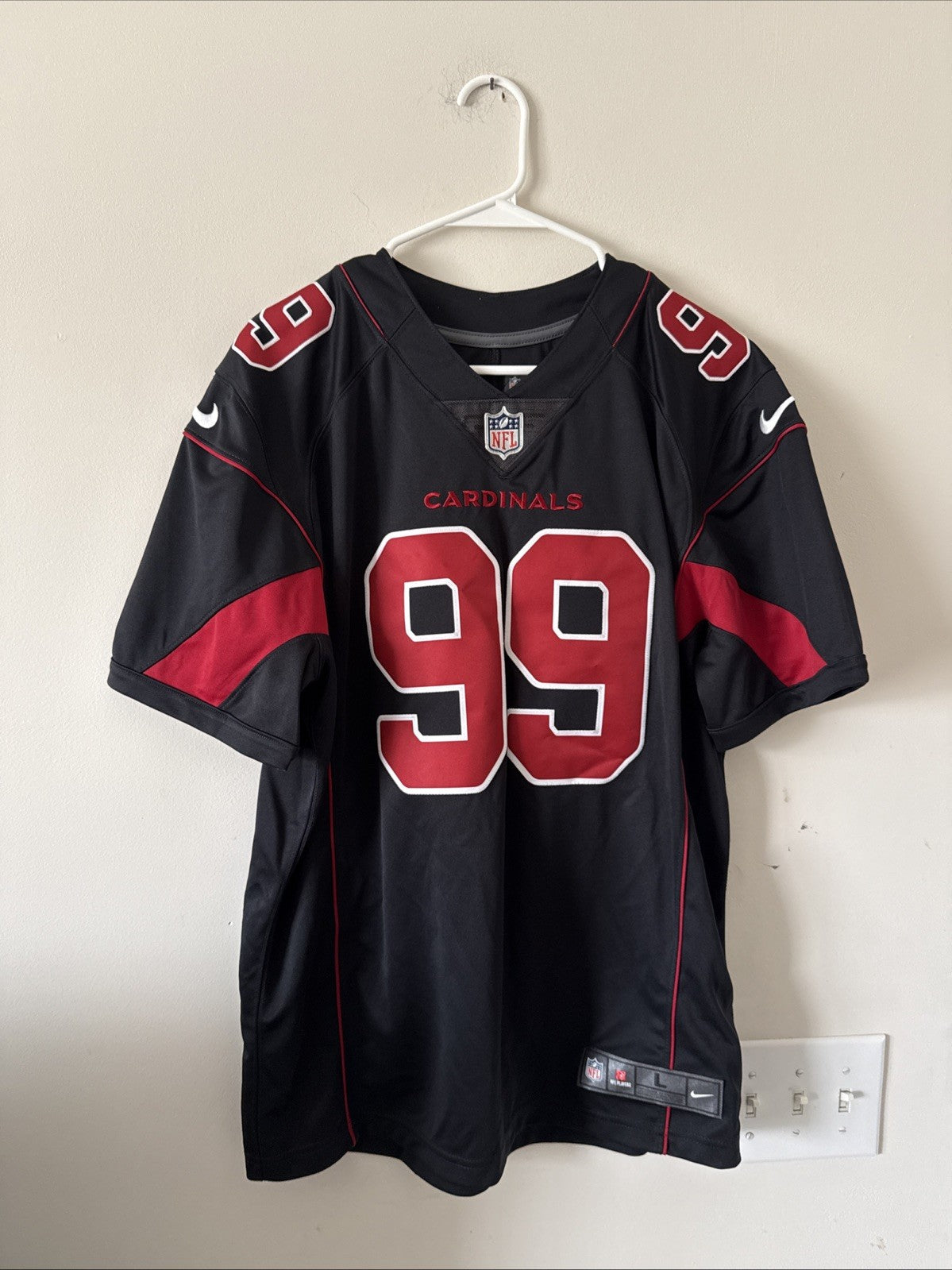 Men’s Nike JJ Watt #99 Arizona Cardinals Vapor Lmtd Alt Jersey Sz L  Black RARE