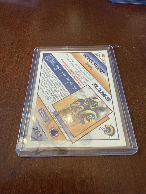 1991 Pacific - Michael Stewart #261 Autograph