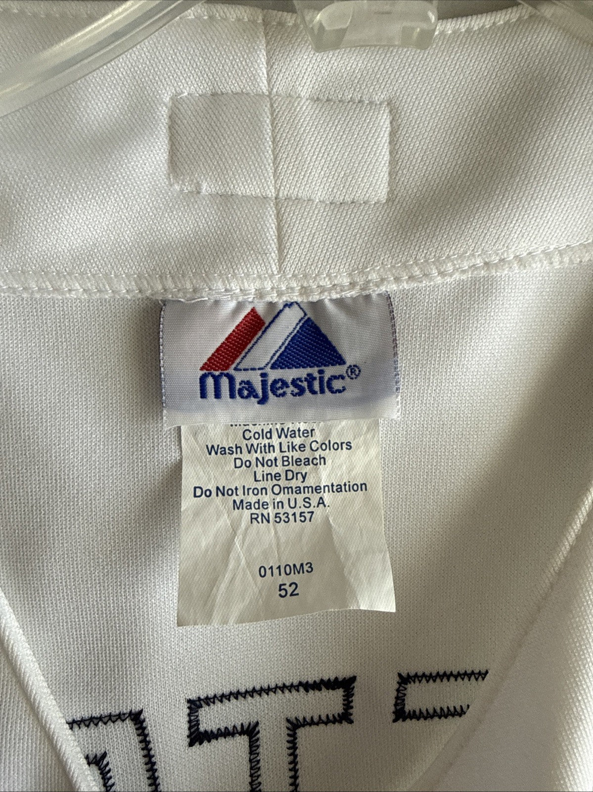 MEN’S MAJESTIC DEREK JETER #2 TEAM USA 2006 WORLD BASEBALL CLASSIC JERSEY SZ 52