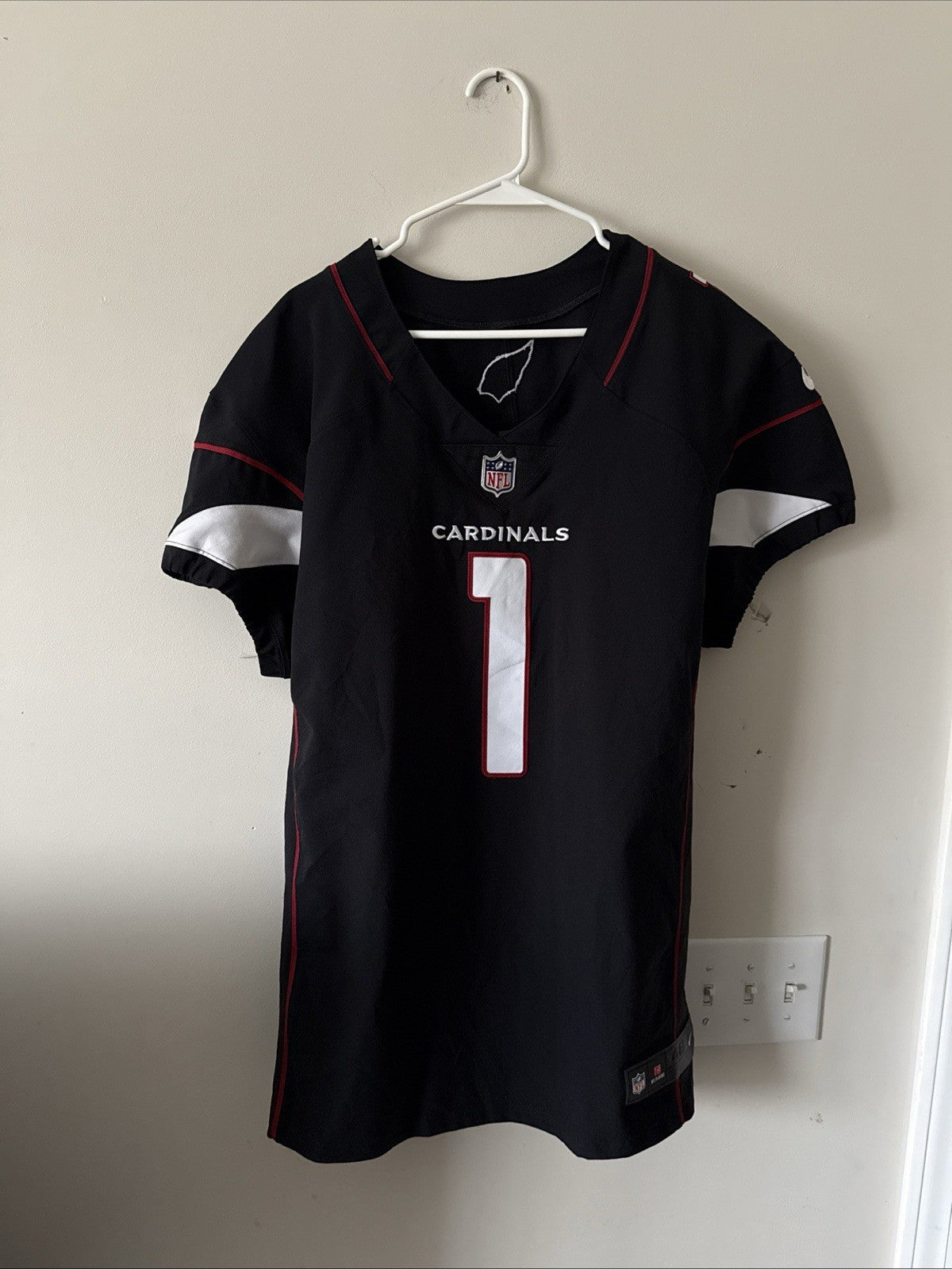 Men’s Nike Kyler Murray #1 Arizona Cardinals Vapor Elite Jersey Sz 48 - Black
