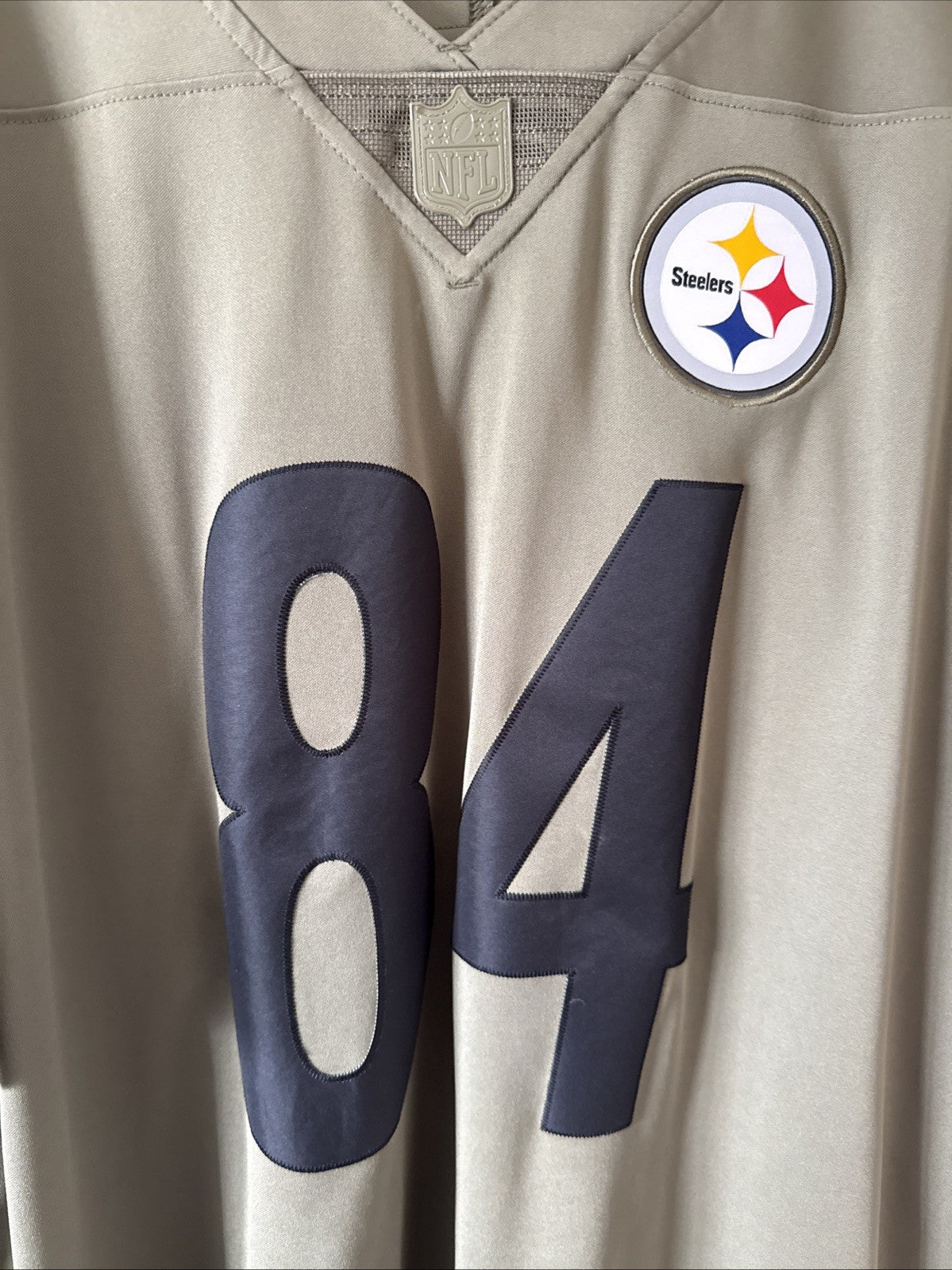Men’s Nike Antonio Brown #84 Pittsburgh Steelers Salute To Service Jersey Sz XL