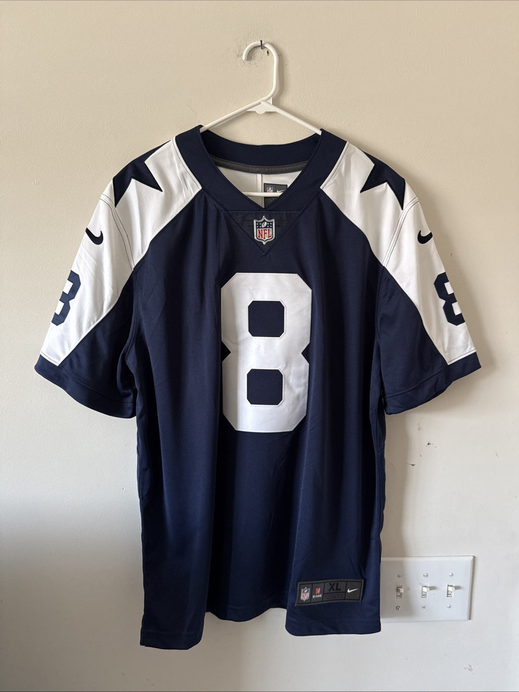 Men’s Nike Troy Aikman #8 Dallas Cowboys Vapor Lmtd Throwback Jersey Sz XL RARE