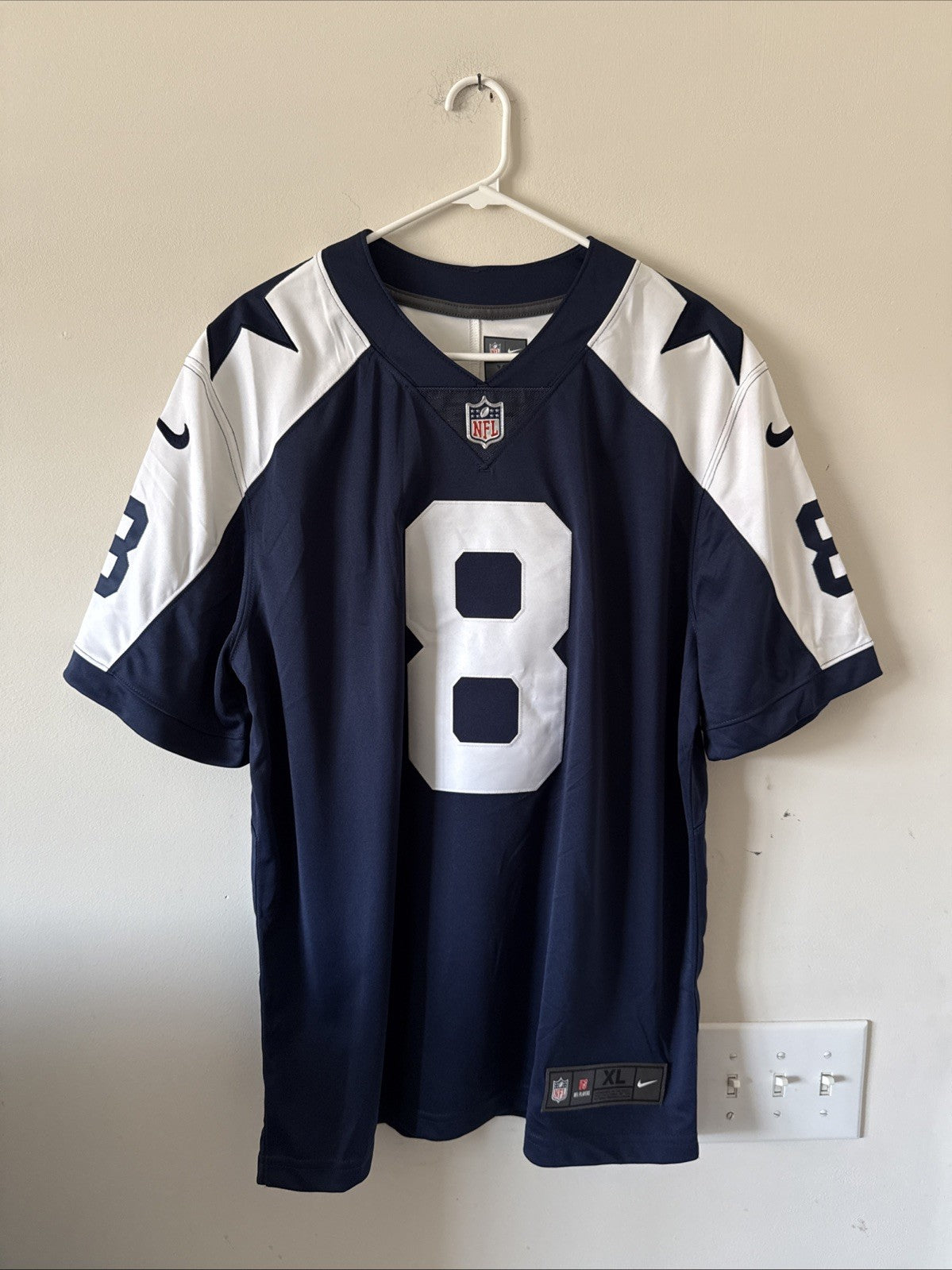 Men’s Nike Troy Aikman #8 Dallas Cowboys Vapor Lmtd Throwback Jersey Sz XL RARE