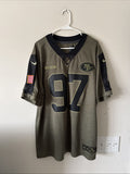 Men’s Nike Nick Bosa #97 49ers 2021 Salute To Service Limited Jersey Sz XL RARE