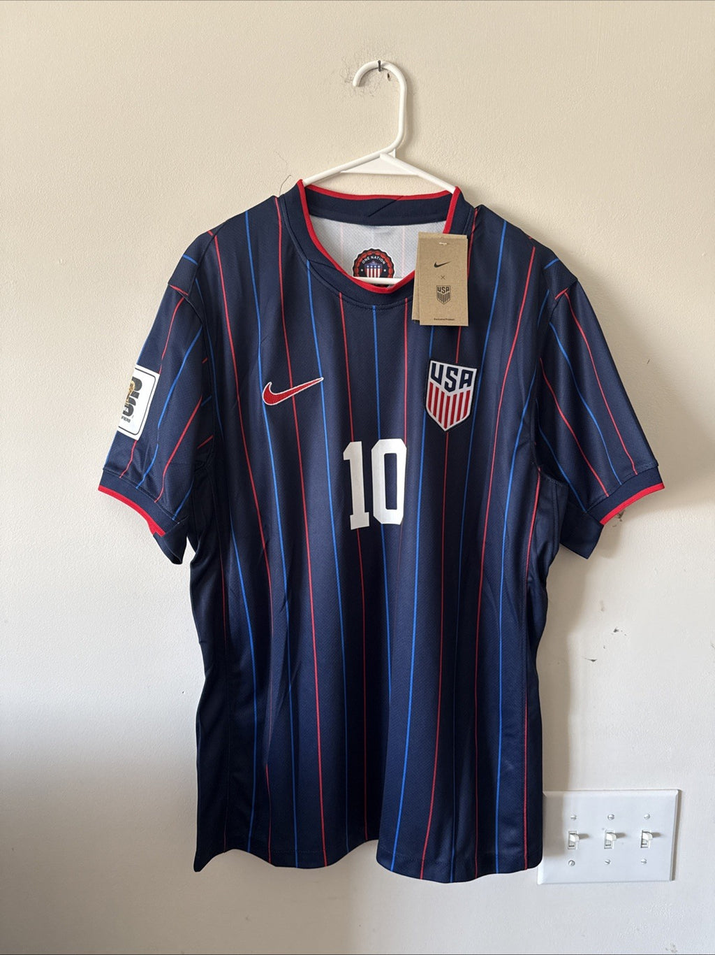 Men's Nike Christian Pulisic #10 USMNT 2025 Stadium Away Jersey Sz XL - NWT RARE