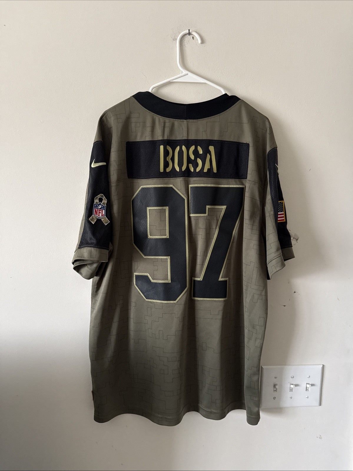 Men’s Nike Nick Bosa #97 49ers 2021 Salute To Service Limited Jersey Sz XL RARE