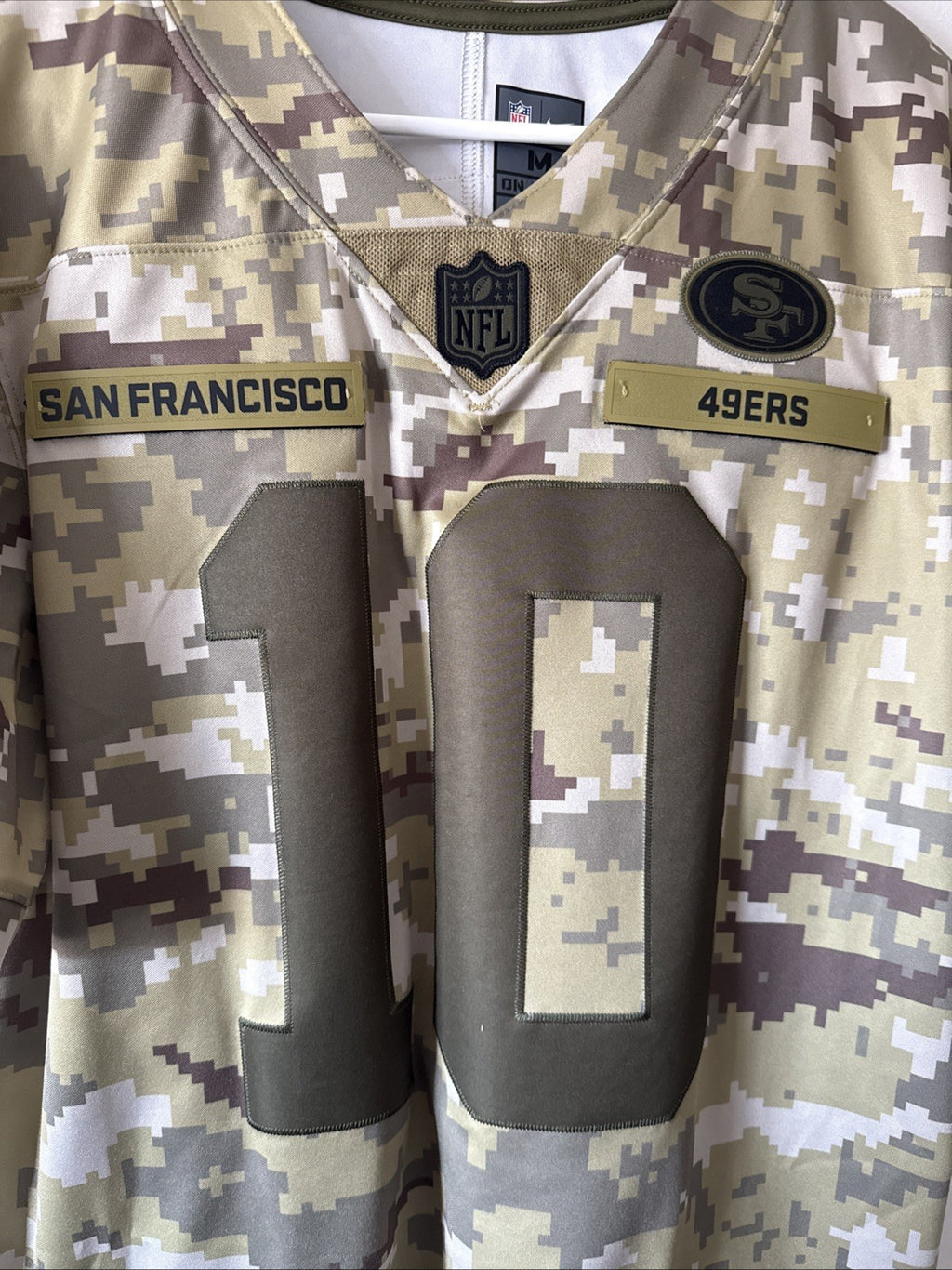 Men's Nike Jimmy Garoppolo #10 SF 49ers 2018 Salute To Service Jersey Sz M RARE