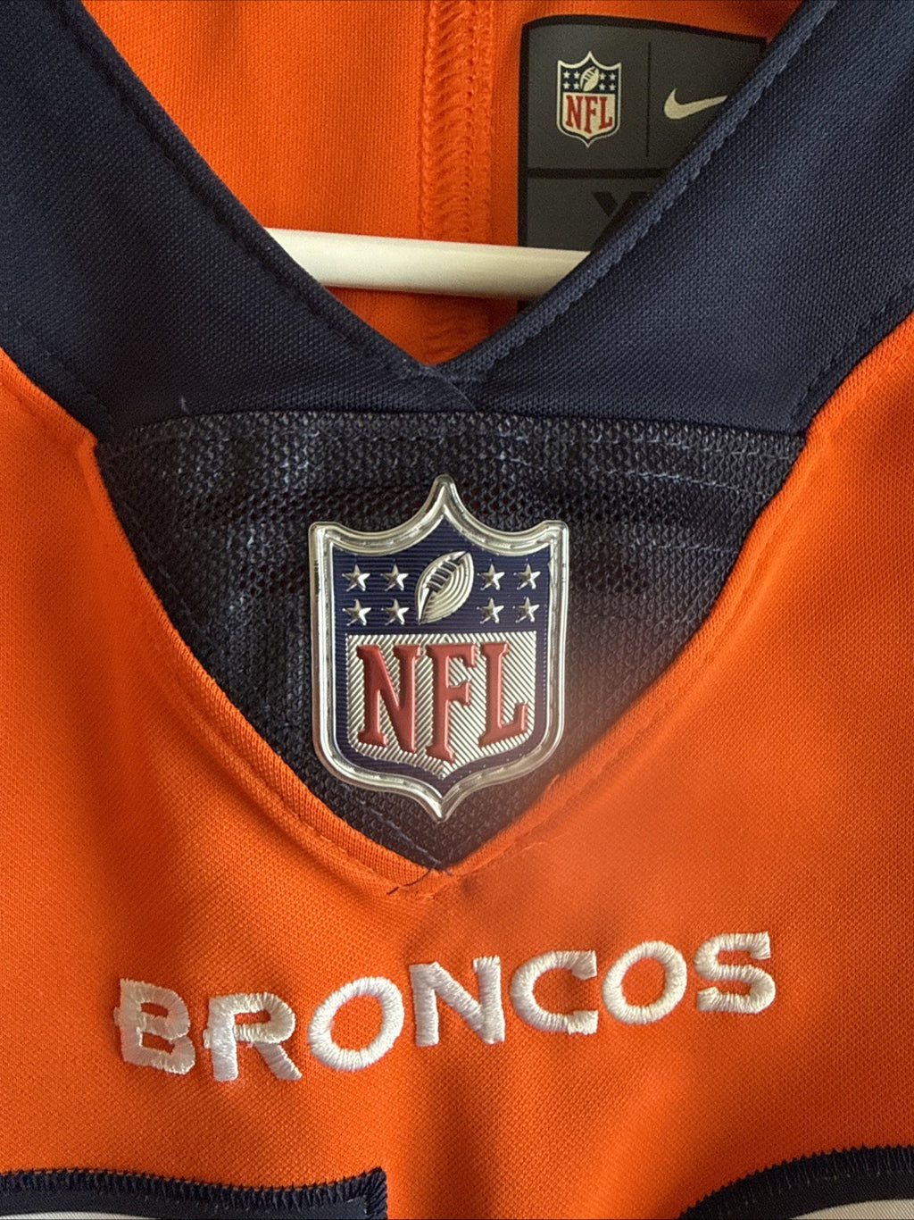 Men’s Nike Von Miller #58 Denver Broncos Vapor Limited Jersey Sz XL Orange RARE