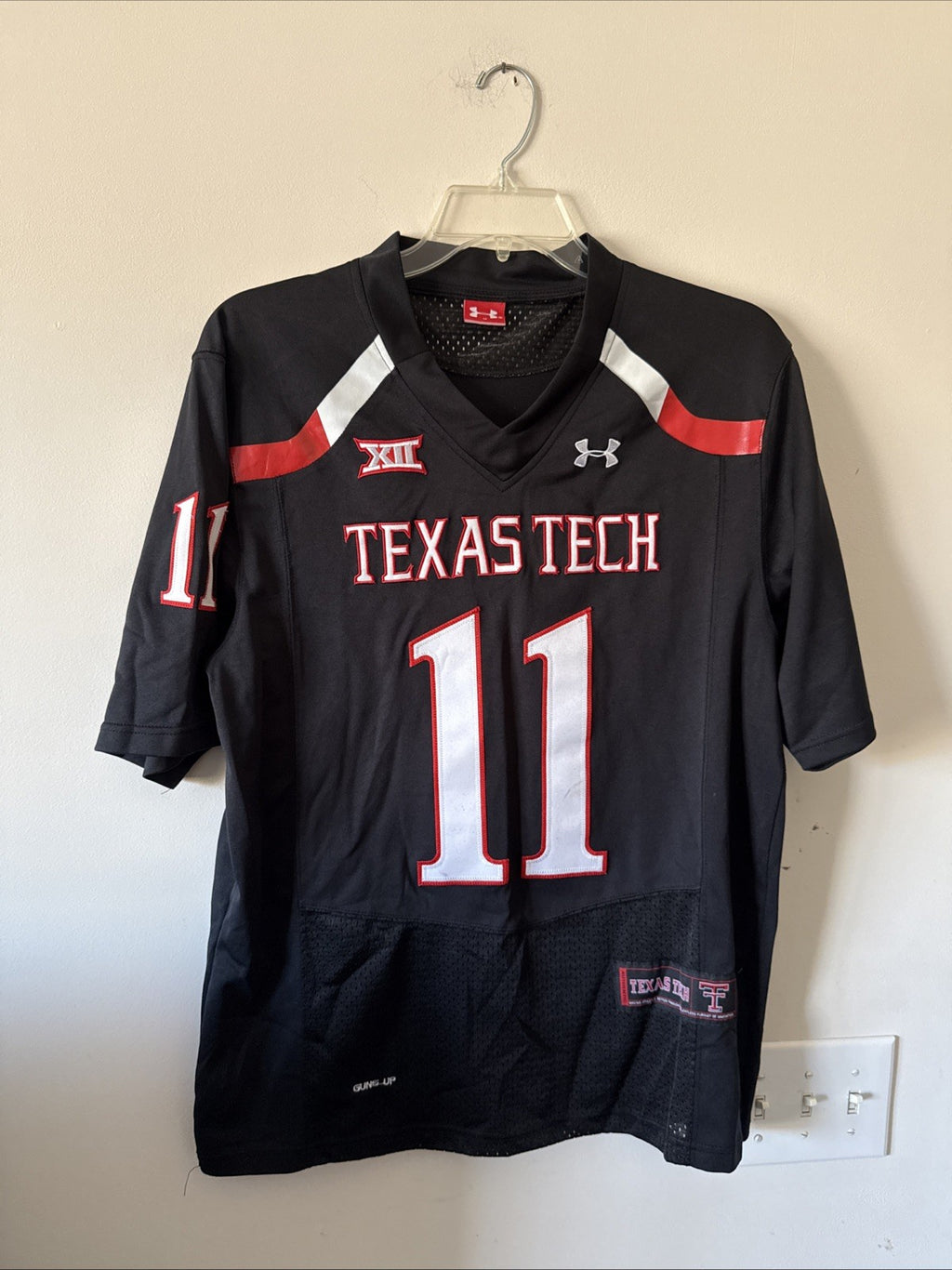 Men’s Under Armour Jakeem Grant #11 Texas Tech Red Raiders Jersey Sz M - RARE