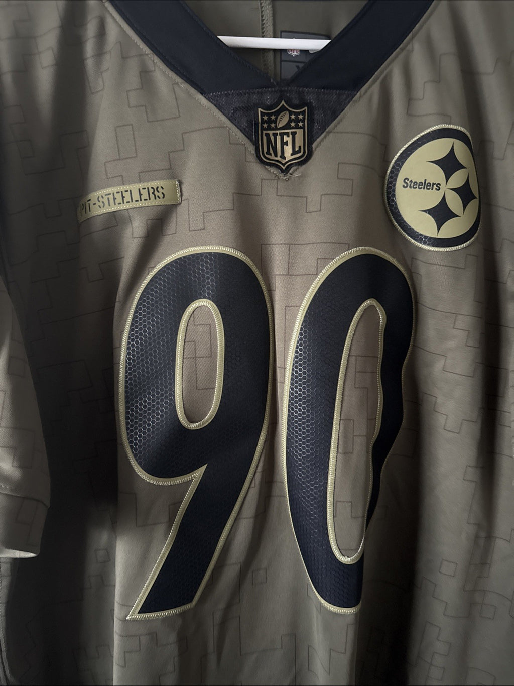 Men’s Nike TJ WATT #90 Steelers 2021 Salute To Service Limited Jersey Sz XL RARE