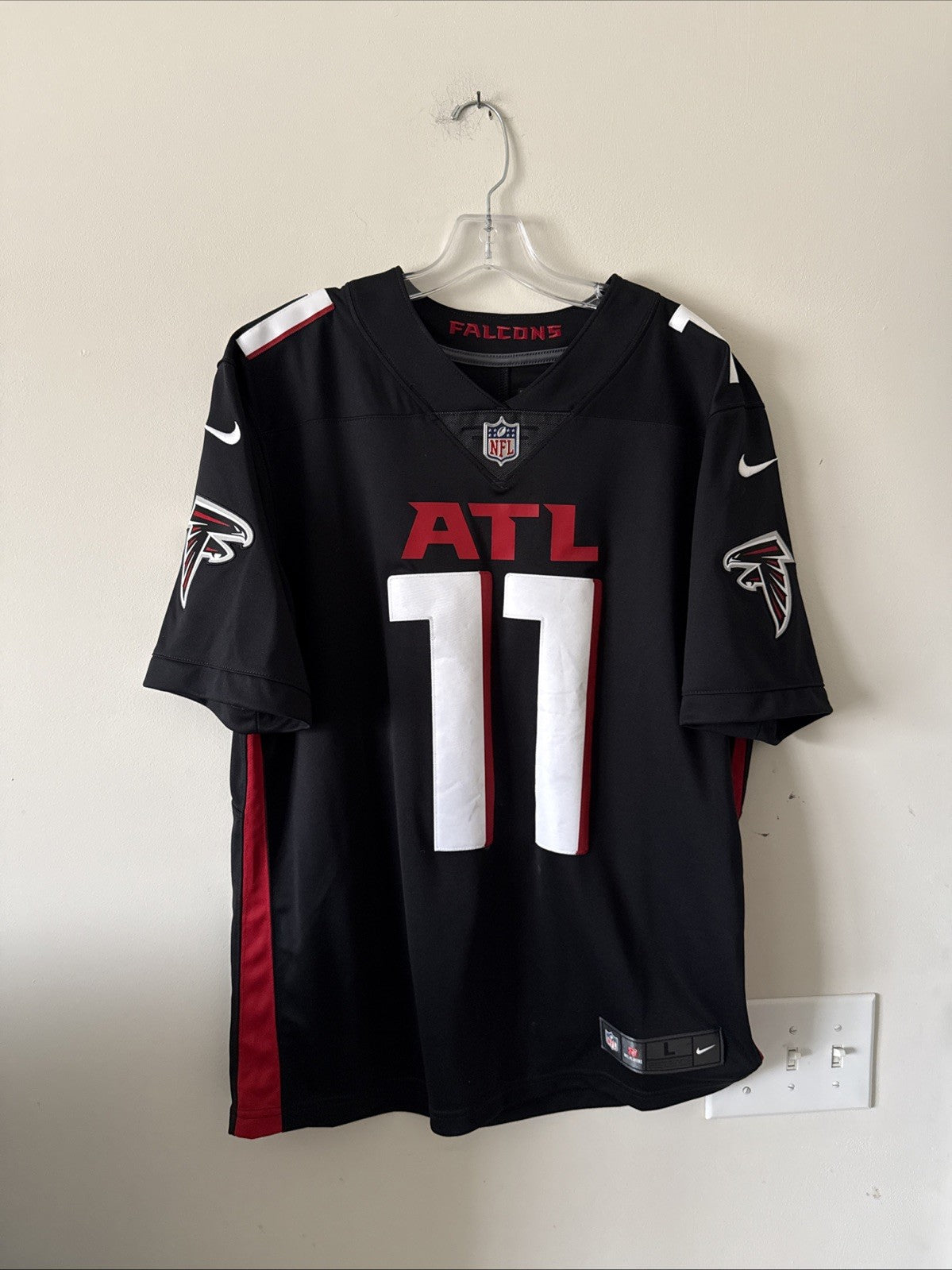 Men’s Nike Julio Jones #11 Atlanta Falcons Vapor Lmtd Jersey Sz L - Black RARE