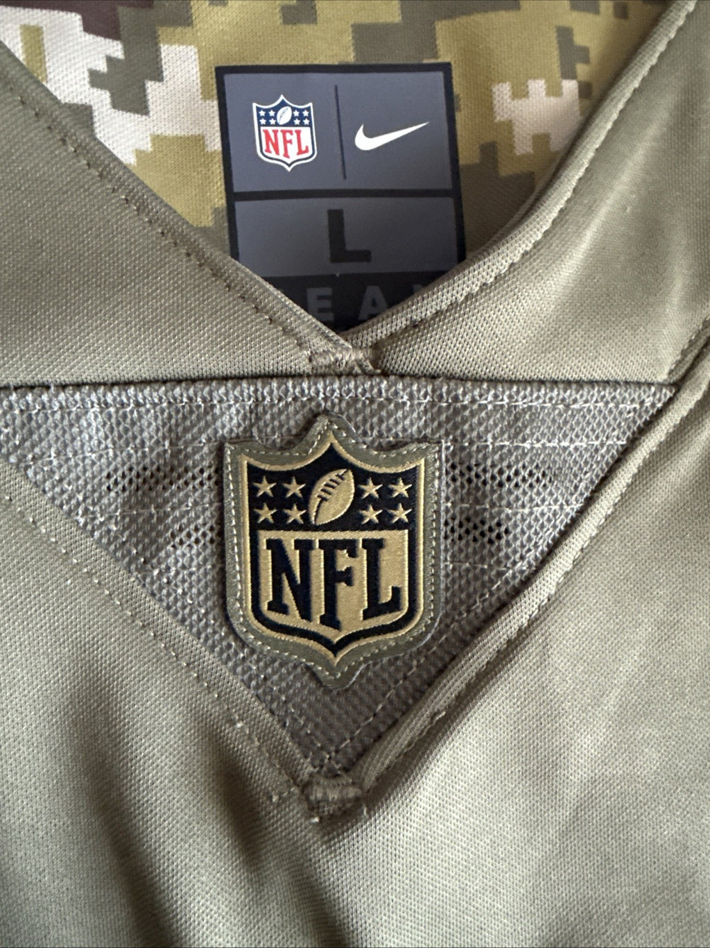 Men’s Nike Christian McCaffrey #22 Panthers Salute To Service Lmtd Jersey Sz L