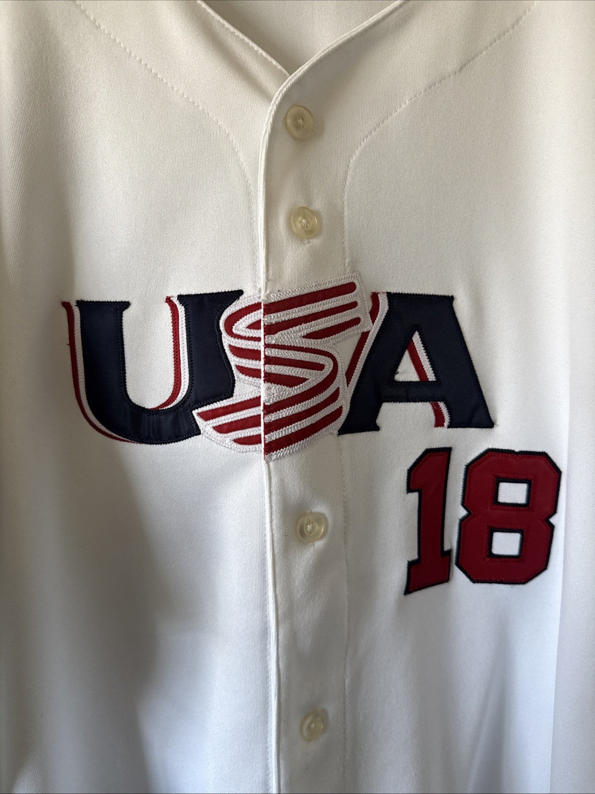 Men’s Majestic Johnny Damon #18 Team USA 2006 WBC Baseball Jersey Sz 52 - RARE